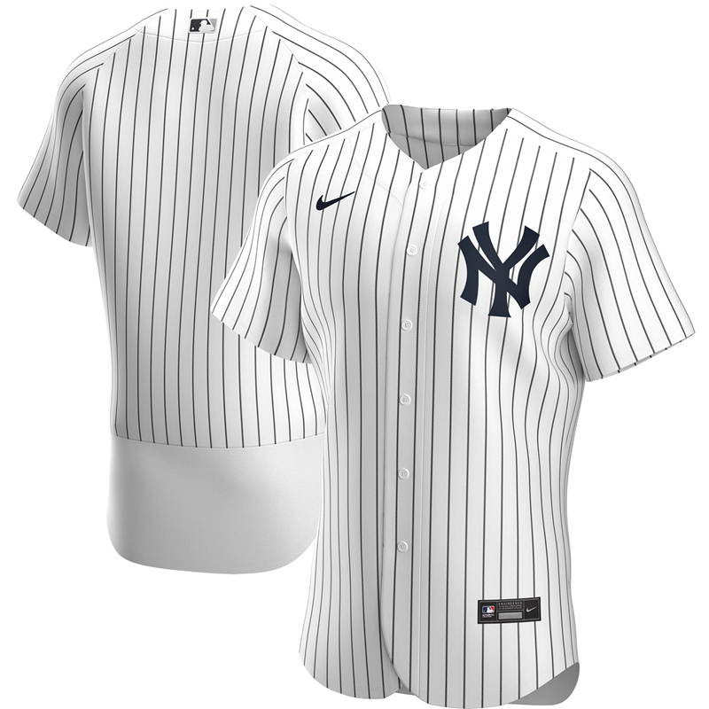 2020 MLB Men New York Yankees Nike White Home 2020 Authentic Official Team Jersey 1->new york yankees->MLB Jersey